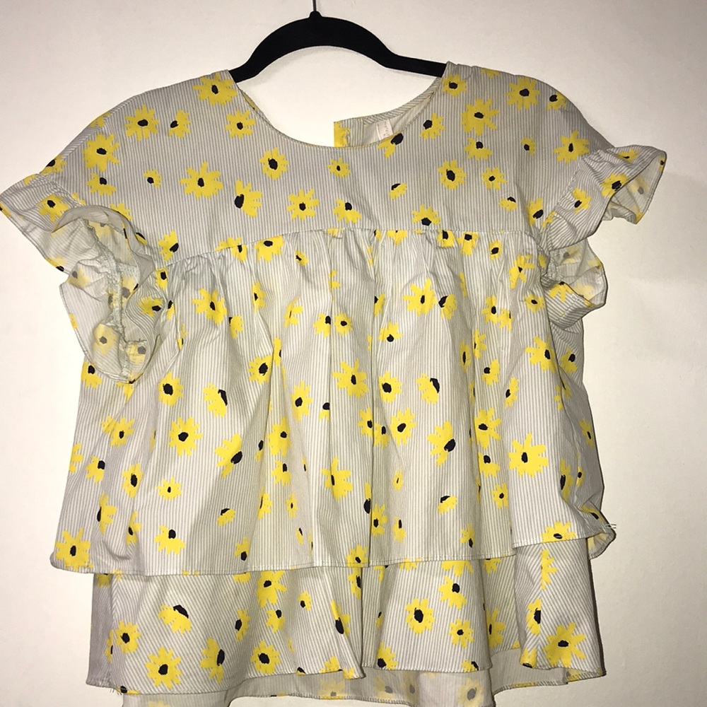 Zara babydoll top Sz S